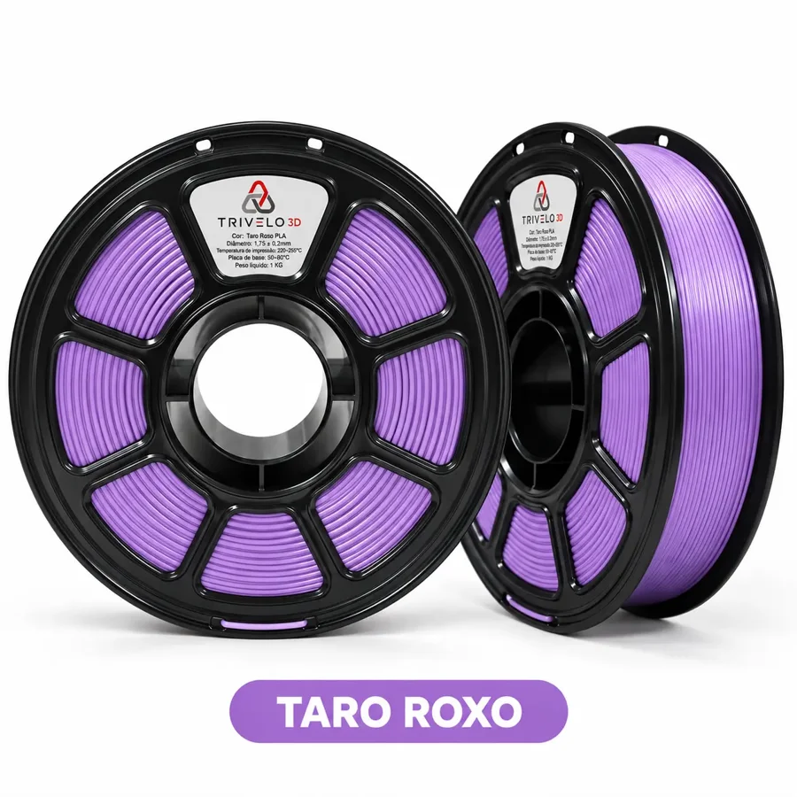 Carretel de Filamento PLA Taro Purple 1kg na cor Taro Purple